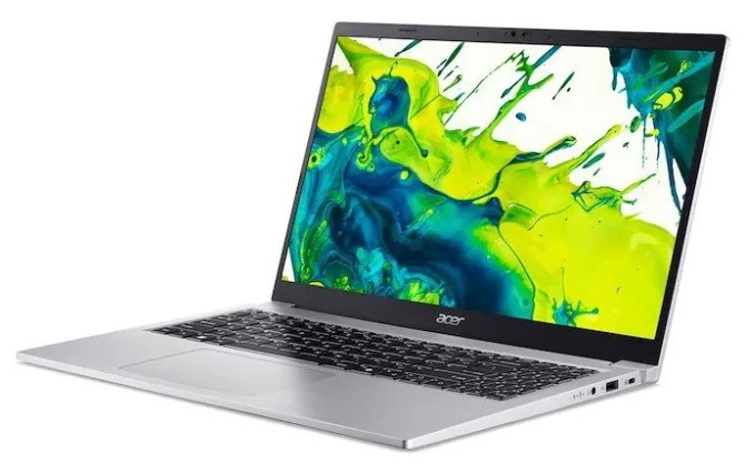Acer ASPIRE LITE 15 AL15-33P-305T Intel Core 3 N355 Computer portatile 39,6 cm (15.6") Full HD 8 GB DDR5-SDRAM 512 GB SSD Wi-Fi 6 (802.11ax) Windows 11 Home Italiano Argento