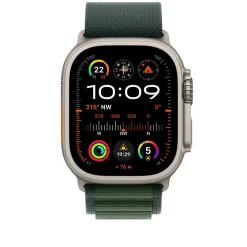 Apple Cinturino Alpine Loop Verde – Robusto, Regolabile, Gancio Titanio