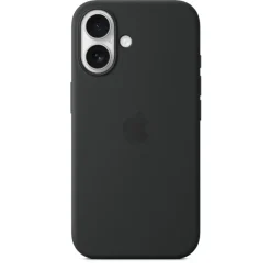 Apple Custodia MagSafe in silicone per iPhone 16 - Nero