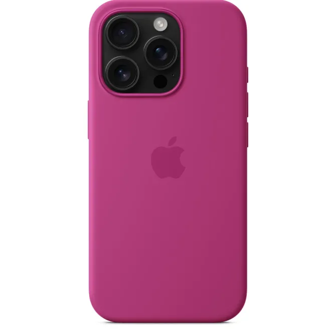 Apple Custodia MagSafe in silicone per iPhone 16 Pro - Fucsia