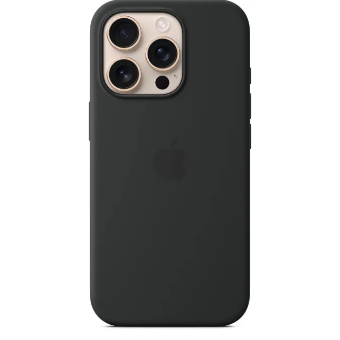 Apple Custodia MagSafe in silicone per iPhone 16 Pro - Nero