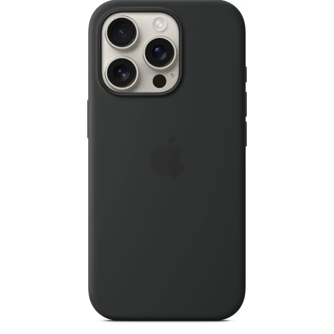 Apple Custodia MagSafe in silicone per iPhone 16 Pro - Nero