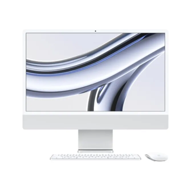 Apple iMac 24" display Retina 4,5K Chip Apple M3 256 SSD GPU 8‑core Slim 11,5mm - Silver - 2024