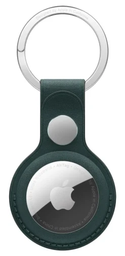 Apple Portachiavi AirTag in tessuto FineWoven - Verde scuro 