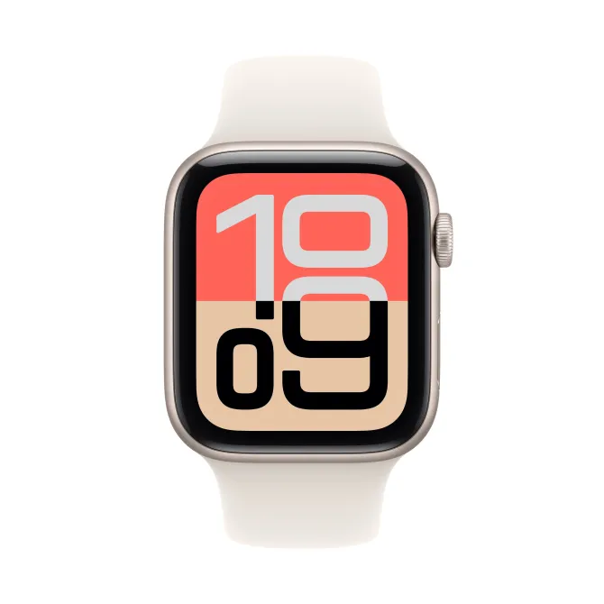 Apple Watch SE 3 GPS, Cassa 44 mm in alluminio galassia con Cinturino Sport galassia - M/L