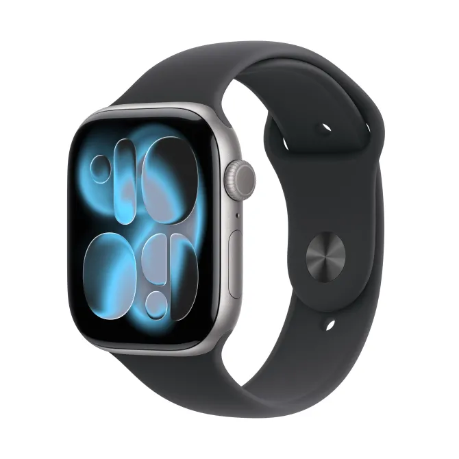 Apple Watch Series 11 GPS 46mm Cassa Alluminio Grigio Siderale con Sport Band Nero S/M