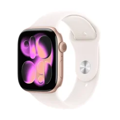 Apple Watch Series 11 GPS 46mm Cassa Alluminio Oro Rosa con Band Rosa Fard M/L