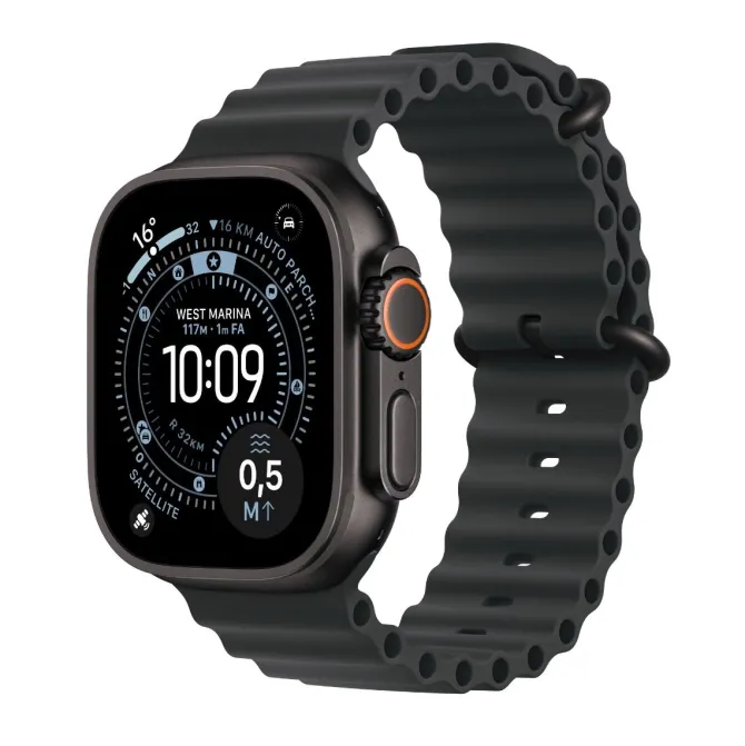 APPLE Watch Ultra 3 GPS + Cellular, Cassa in titanio nero (49 mm) con Cinturino Ocean