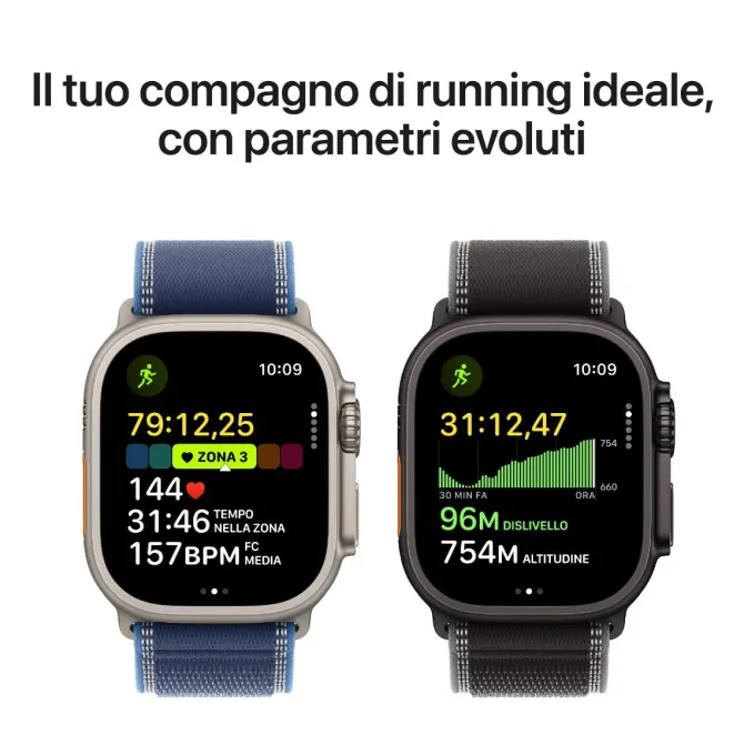 APPLE Watch Ultra 3 GPS + Cellular, Cassa in titanio nero (49 mm) con Cinturino Ocean