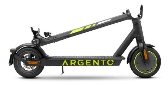 Argento e-Mobility AG23 monopattino elettrico nero verde 25 km/h batteria 6,6 Ah