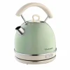 Ariete 2877 Bollitore elettrico 1,7 Litri di Design - Infusi, tè e tisane - Autospegnimento - 2000 Watt - Acciaio Inox - Linea Vintage - Verde