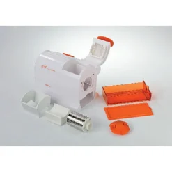 ARIETE - 445 Gratì professional Grattuggia con rullo professionale, 120 Watt, contenitore estraibile - Arancione/Bianco
