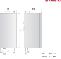 Ariston 3301328 Caldaia, 87 W, 230 V, 27 kw Classe A