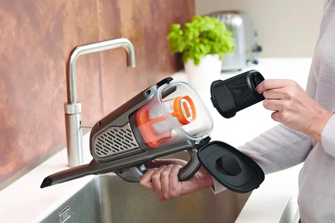 Aspiratore Black+Decker BHHV520BT-QW Ricaricabile 18 V Capacità Contenitore 700 ml Azione Ciclonica