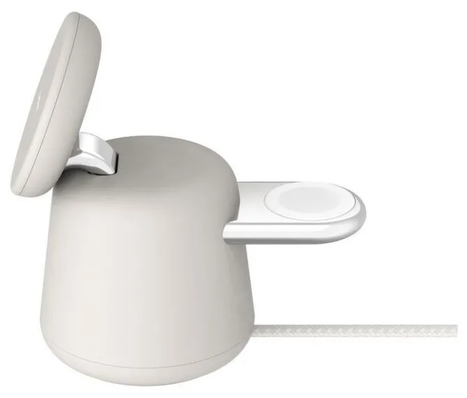 Belkin BoostCharge Pro caricatore wireless rapido beige per smartphone, cuffie e smartwatch