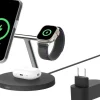 Belkin BoostCharge Pro 3 in 1 Qi2 15W Nero – Ricarica wireless rapida per iPhone, Apple Watch e AirPods