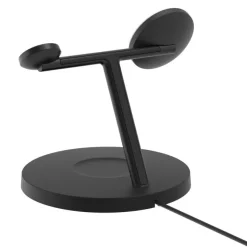 Belkin BoostCharge Pro 3 in 1 Qi2 15W Nero – Ricarica wireless rapida per iPhone, Apple Watch e AirPods
