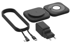 Belkin BoostCharge Pro Qi2 15W – Caricatore wireless pieghevole 2 in 1 per smartphone e smartwatch