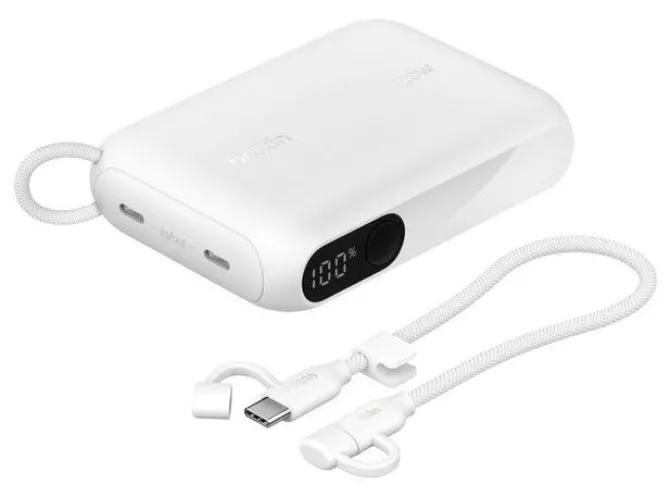 Belkin BPB027HQWH Power Bank 10000 mAh Bianco con 2 Porte USB-C