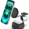 Belkin Qi2 3-in-1 Wireless Charger 25W – Ricarica Rapida per iPhone, Apple Watch e AirPods