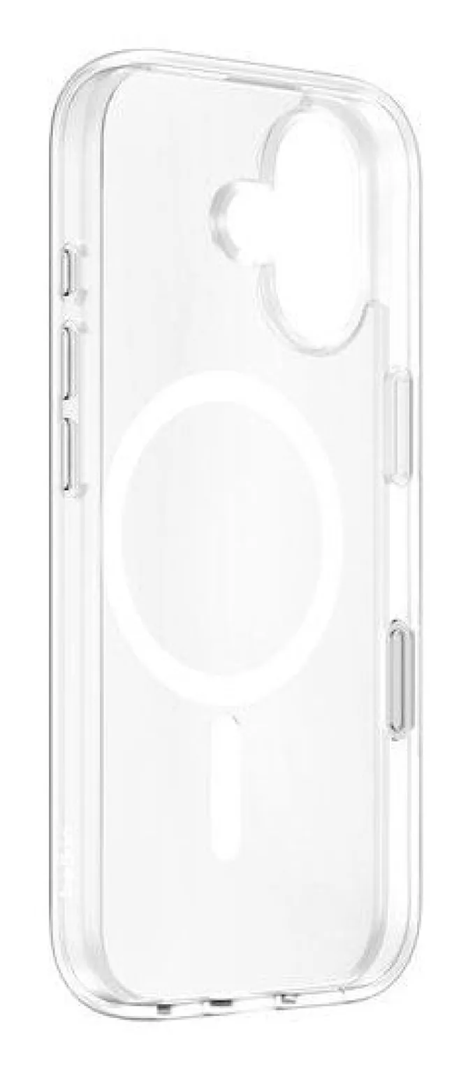 Belkin SheerForce Custodia Magnetica Trasparente per iPhone 17, Cover Protettiva