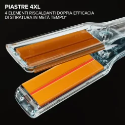Bellissima Imetec Absolute, Piastra per capelli professionale con piastre 4XL