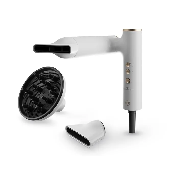 BELLISSIMA IMETEC - ASCIUGACAPELLI GEMINI 1400 Watt, 11918 - Bianco