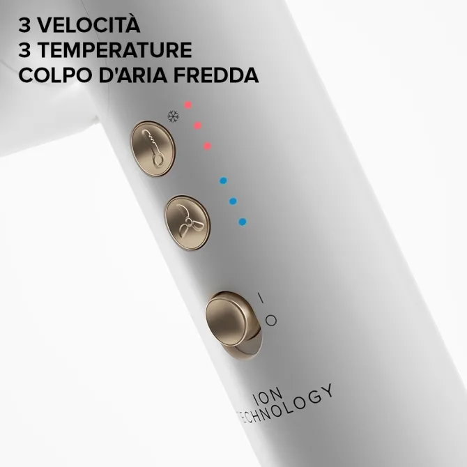 BELLISSIMA IMETEC - ASCIUGACAPELLI GEMINI 1400 Watt, 11918 - Bianco