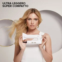 BELLISSIMA IMETEC - ASCIUGACAPELLI GEMINI 1400 Watt, 11918 - Bianco