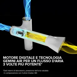 BELLISSIMA IMETEC - ASCIUGACAPELLI GEMINI 1400 Watt, 11918 - Bianco