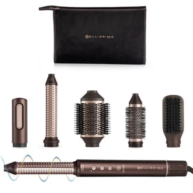 Bellissima Prodigy, Styler, Tecnologia Ion-Ceramic, Controllo del calore, 3 Temperature, 1200 W, 6 accessori