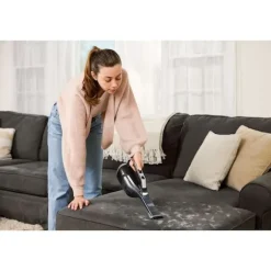 Black & Decker Mini Aspirapolvere Portatile Ricaricabile 12V Autonomia 15 min colore Nero/Grigio Dustbuster - DVD320J-QW