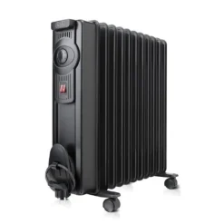 Black & Decker - Radiatore Elettrico ad Olio BXRA2000E da 2000 W, 240 V, 2 modalità di riscaldamento - Nero