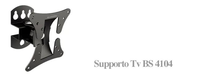 Blunord BS 4104 - Staffa per Tv da 19" a 26", Vesa 100x100, Senza snodo