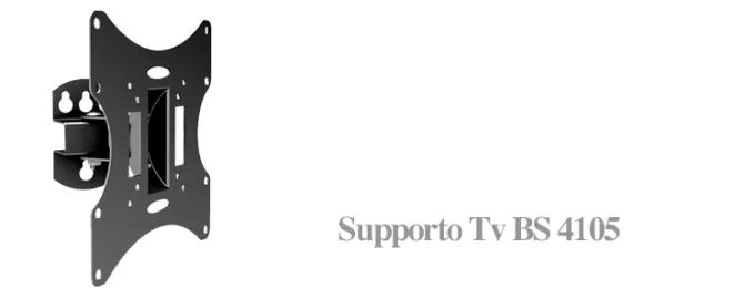 Blunord BS 4105 - Staffa per TV da 19° a 40°, Vesa 200x200, Senza snodo