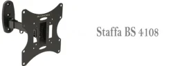 Blunord 4108 - Staffa per Tv da 19" a 40" , Vesa 100*100/200*200, Singolo snodo