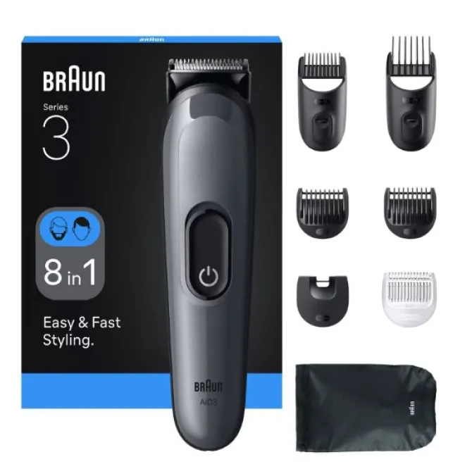 Braun AIO3540 tagliacapelli Nero, Grigio 14 Nichel-Metallo Idruro