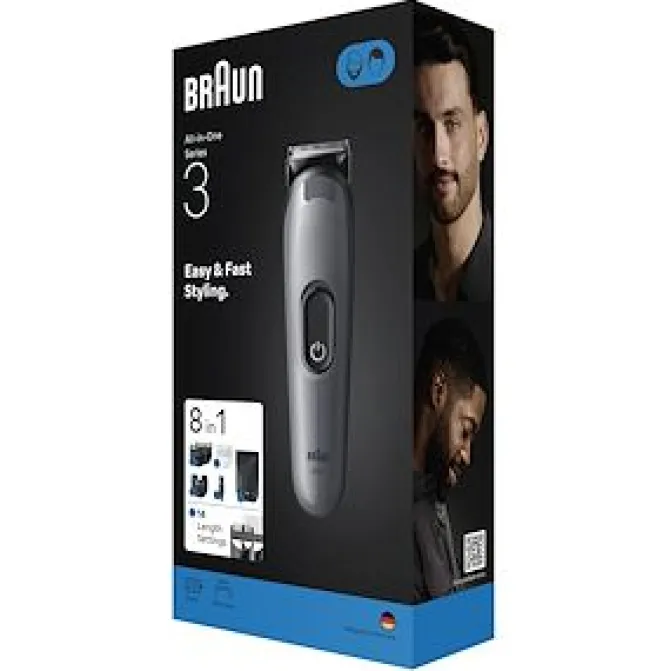Braun AIO3540 tagliacapelli Nero, Grigio 14 Nichel-Metallo Idruro