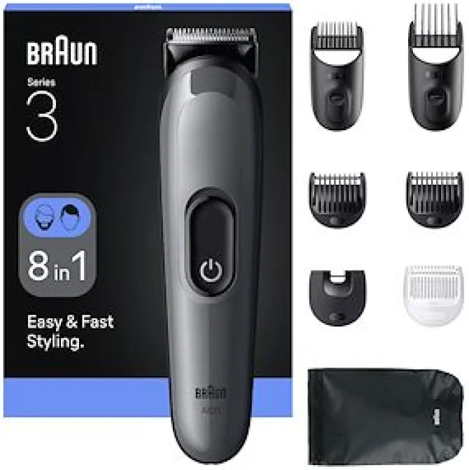 Braun AIO3540 tagliacapelli Nero, Grigio 14 Nichel-Metallo Idruro