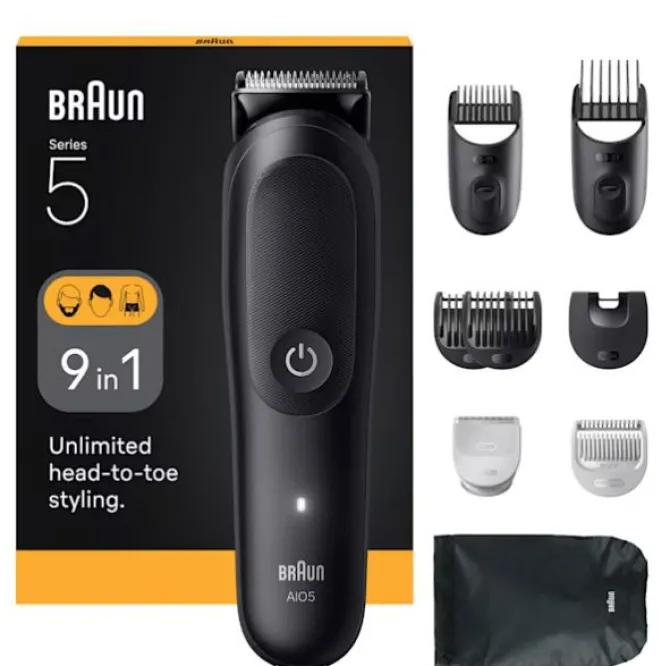 Braun AIO5540 tagliacapelli Nero 14 Ioni di Litio