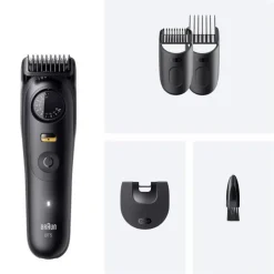 Braun BeardTrimmer 9 BT5520 regolabarba Batteria 40 2 cm Bagnato e secco Nero