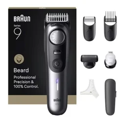 Braun BeardTrimmer 9 BT9520 regolabarba Batteria 52 2cm Nero e Grigio