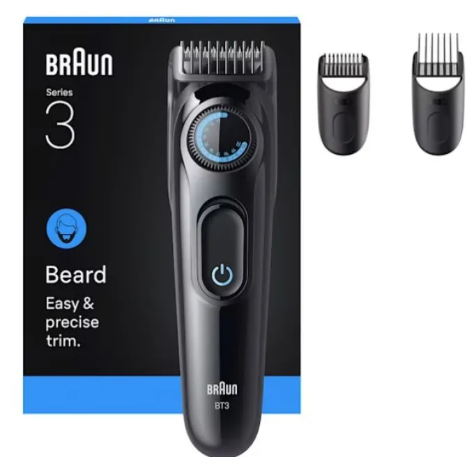 Braun BT3520 regolabarba Batteria 40 2 cm Nero, Blu