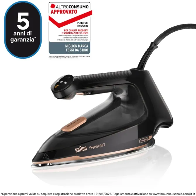 Braun Ferro da stiro a vapore FI7276BK