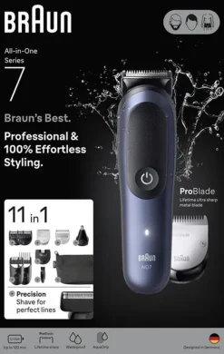 BRAUN - Rasoio AIO 7540-BLU