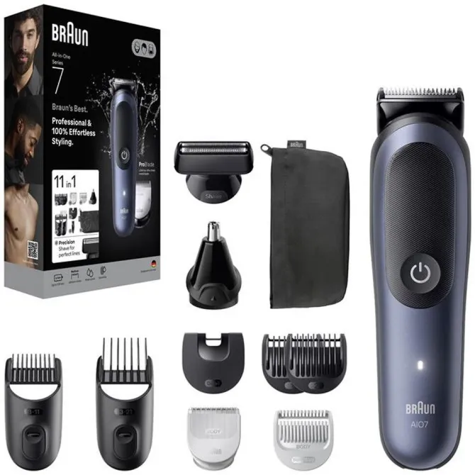 BRAUN - Rasoio AIO 7540-BLU