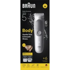 BRAUN - Rasoio BG 5550 dry, autonomia 100 minuti, tecnologia SkinGuard - Bianco