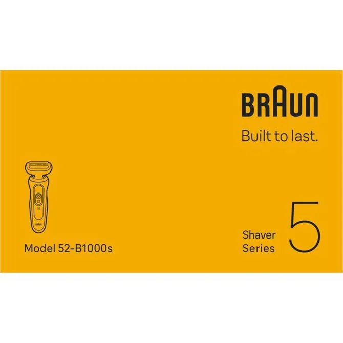 BRAUN - Rasoio SHAVER 52-B1000S-BLU