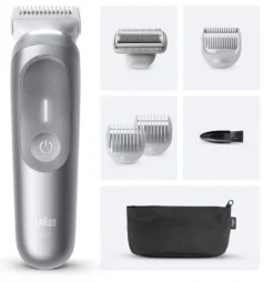 Braun Series 7 BG7550 rasoio elettrico regolabarba, SmartLight - grigio