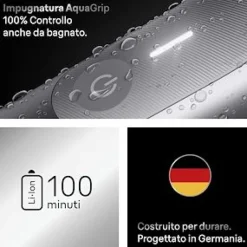 Braun Series 7 BG7550 rasoio elettrico regolabarba, SmartLight - grigio